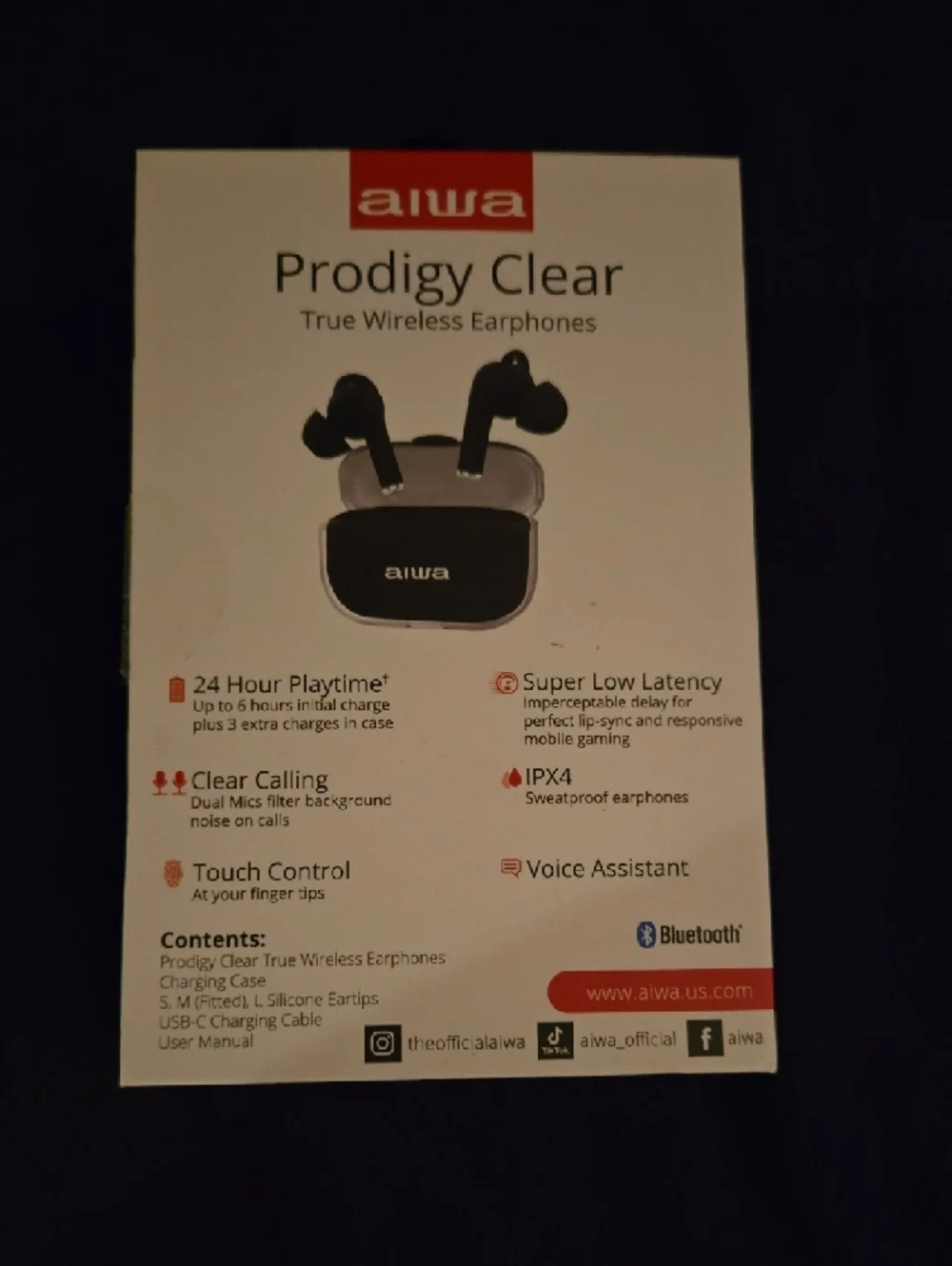 New In Box Wireless Earbuds Black